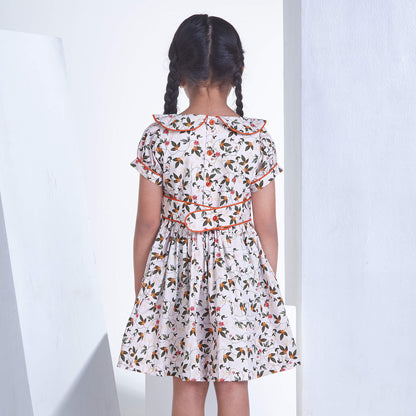 Floral Cotton Summer Dress,2T to 8T