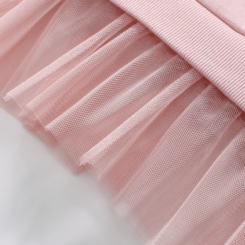 Ballerina Mouse Pink Cotton Dress, 2T to 7T