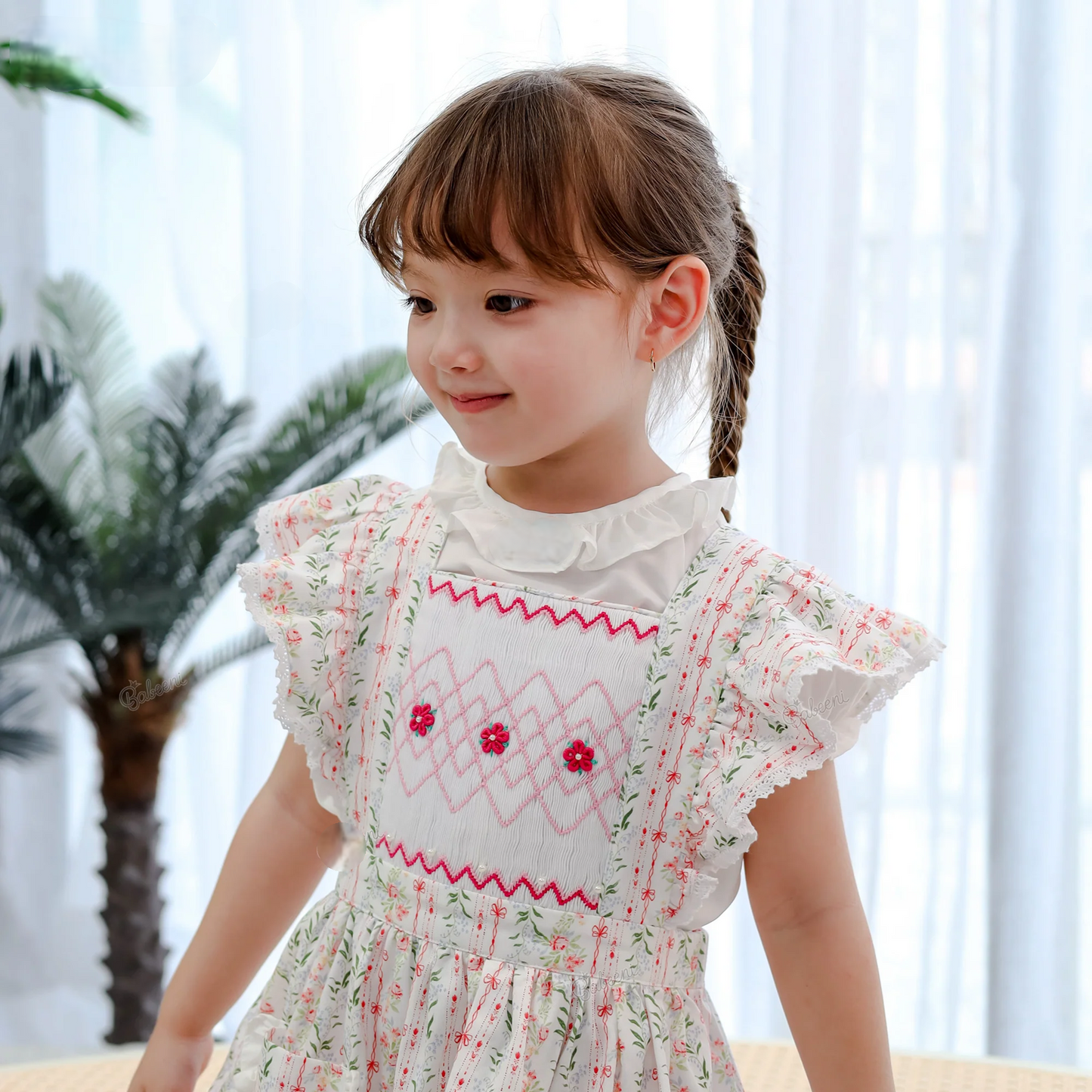 The Meadow Bloom Smocked Dress,3M-8T