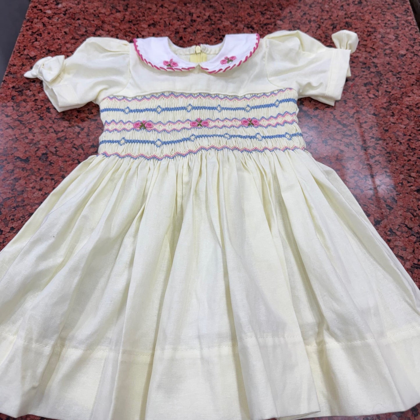 Sunshine Bloom Hand-Smocked Dress,12M to 6T