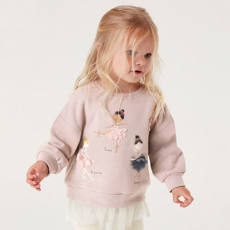 Cute Ballet Friends Sweatshirt, 2T to 7T