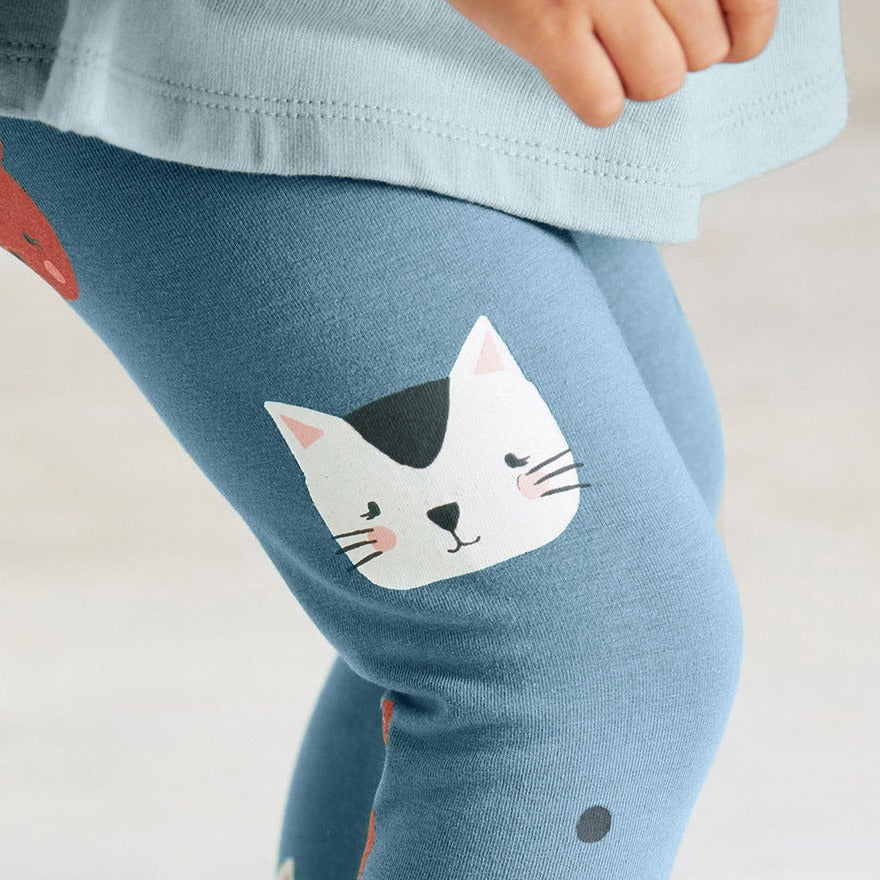 Cute Kitty Applique Set,2T to 7T.