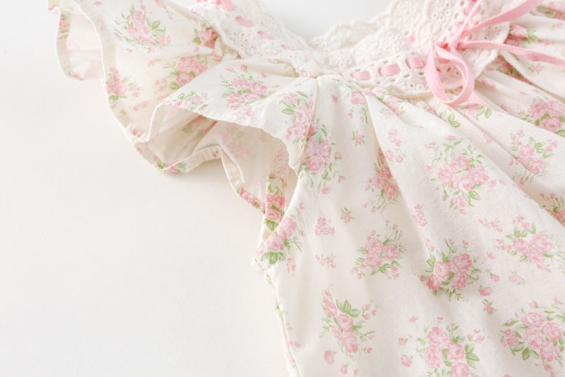 Cute Floral Casual Dress,2T to 6T.