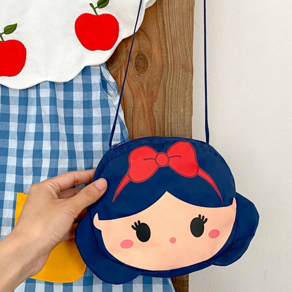 Blue Gingham Back To School Dress With Bag,2T to 7T.