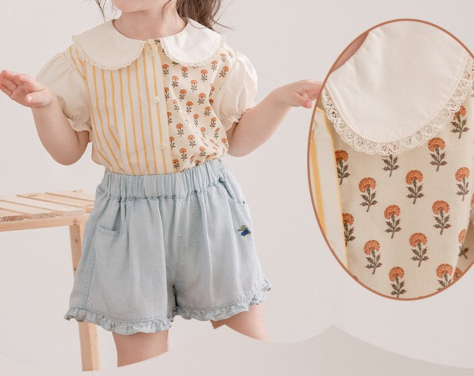 Cute Stripped & Floral Set,12M to 6T.