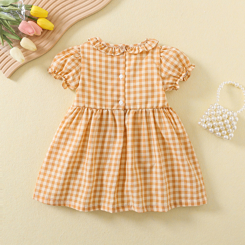 Cute Ice-Cream Embroidered Dress,12M to 5T.