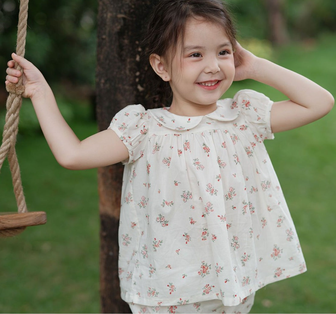 Cute Floral 2pc Set,4T to 7T