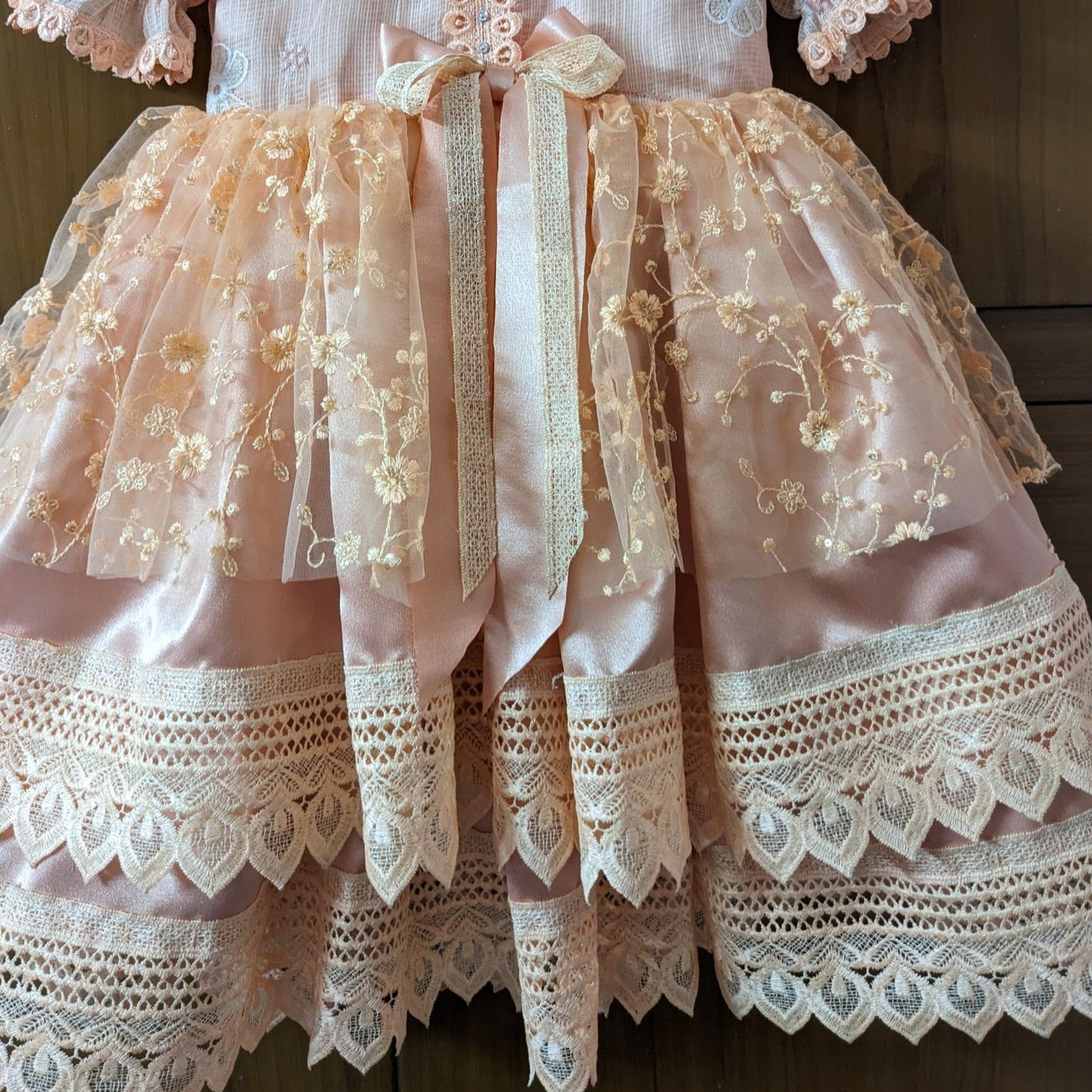 Stunning Spanish Tiered Dress, 12M to 14T.