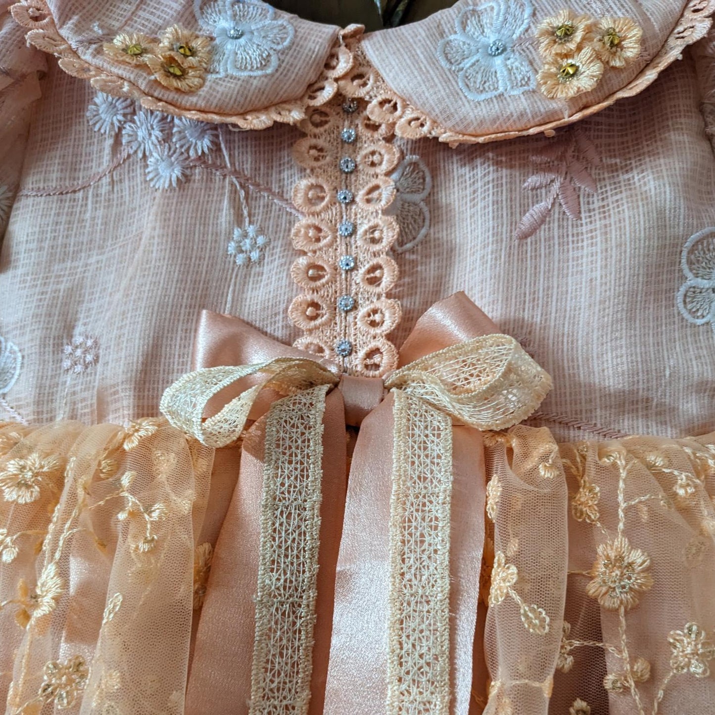 Stunning Spanish Tiered Dress, 12M to 14T.