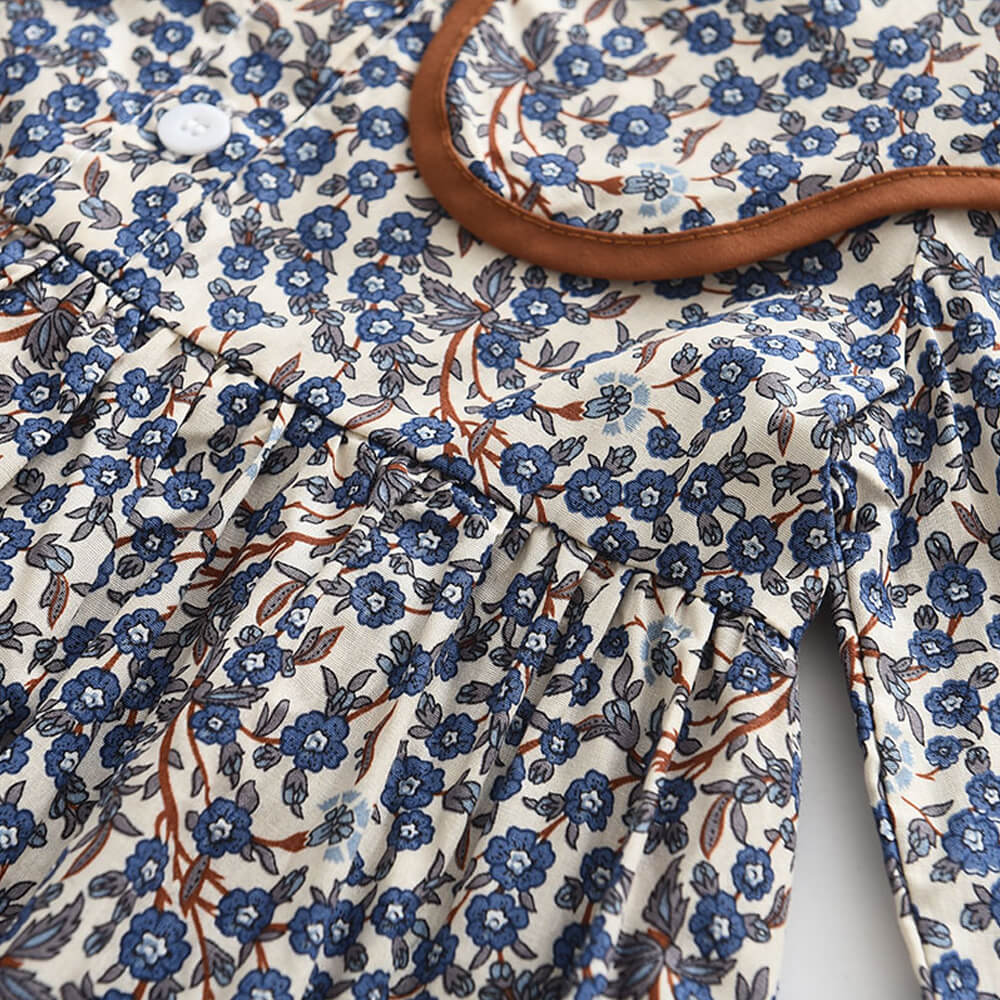 Adorable Floral Full Sleeves Dress,2T to 6T.