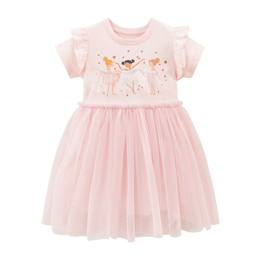 Cute Ballerina Friends Dress, 2T to 7T
