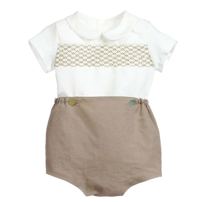 Cute Hand Smocked Boys Set,6M to 5T.