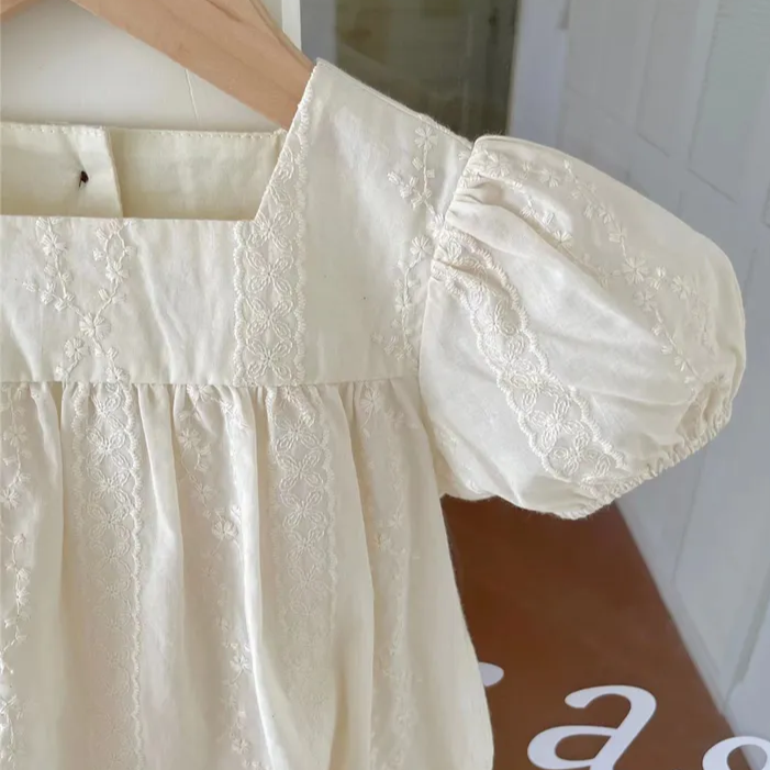 Stunning Embroidered Dress & Romper,6M to 6T.