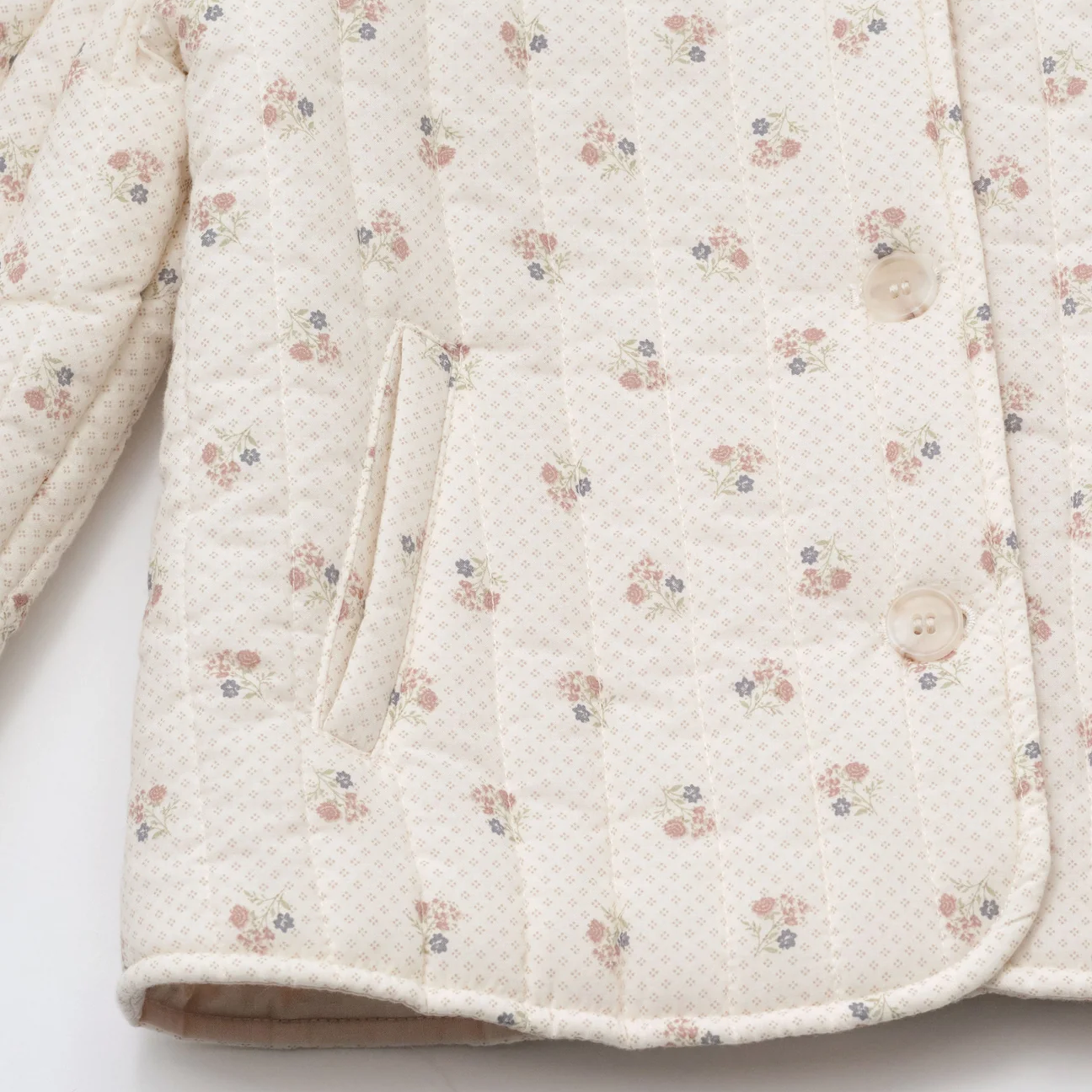 Embroidered Quilted Jacket,18M to 8T.