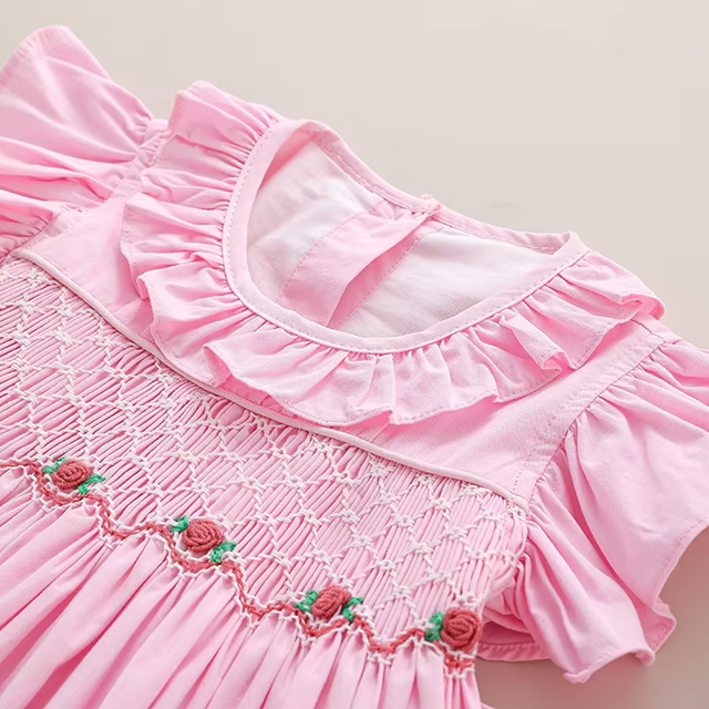 Blush Garden Hand-Smocked Dress,12M to 8T