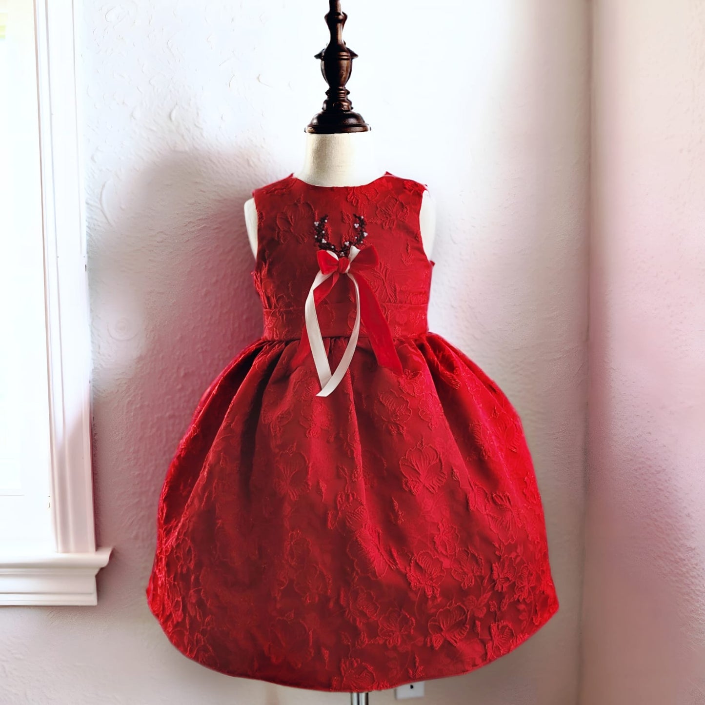 The Scarlet Bloom Holiday Dress,12M to 8T.