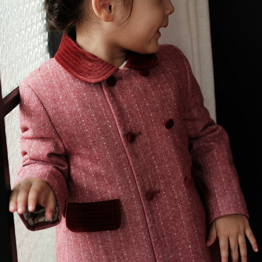Adorable Warm Woolen Coat,2T to 7T.