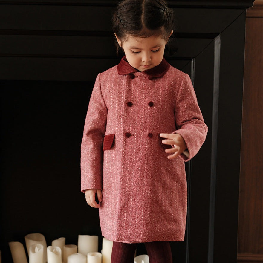 Adorable Warm Woolen Coat,2T to 7T.