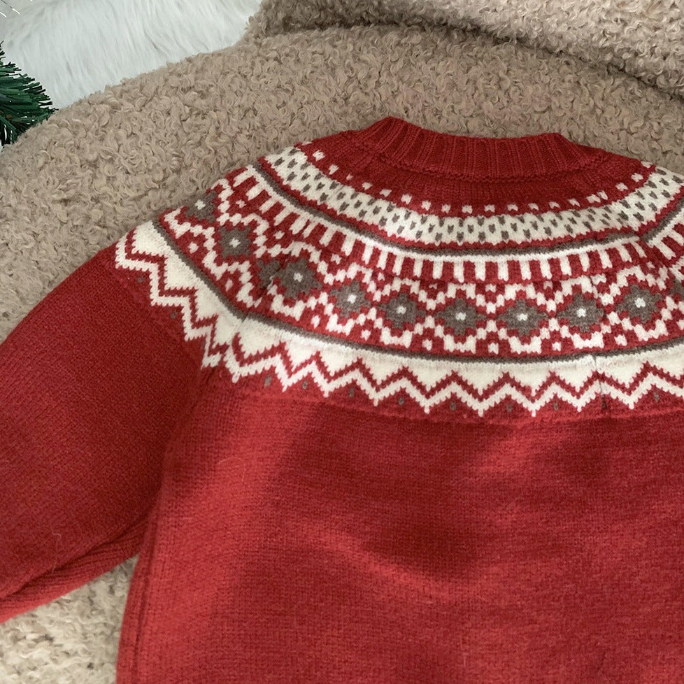 Cute Holiday Colors Sweater,6M to 5T.