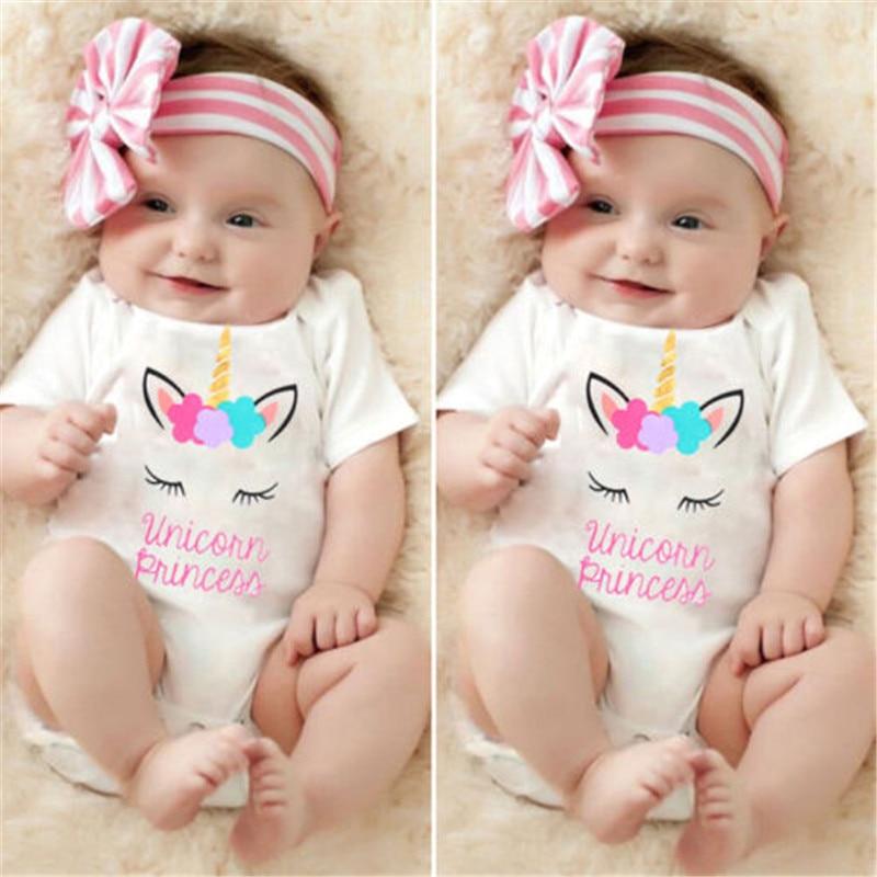 Newborn Baby Girls Cotton Jumpsuit Romper - Dream Town Store