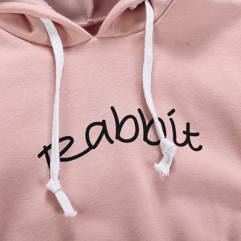 Girl Boy Rabbit Sweatshirt Romper - Dream Town Store