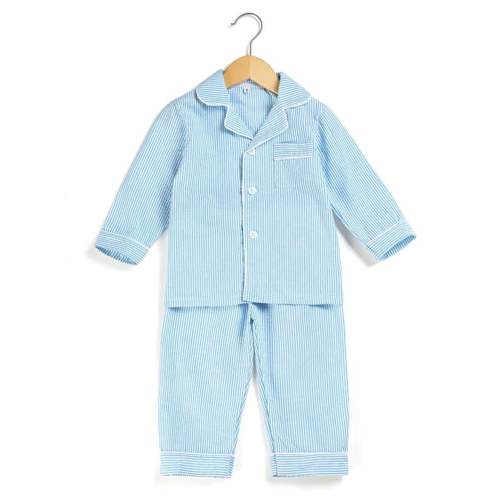 Pink & Blue Matching Seersucker Sibling Set,12M to 12T.