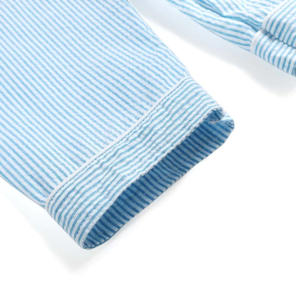 Pink & Blue Matching Seersucker Sibling Set,12M to 12T.