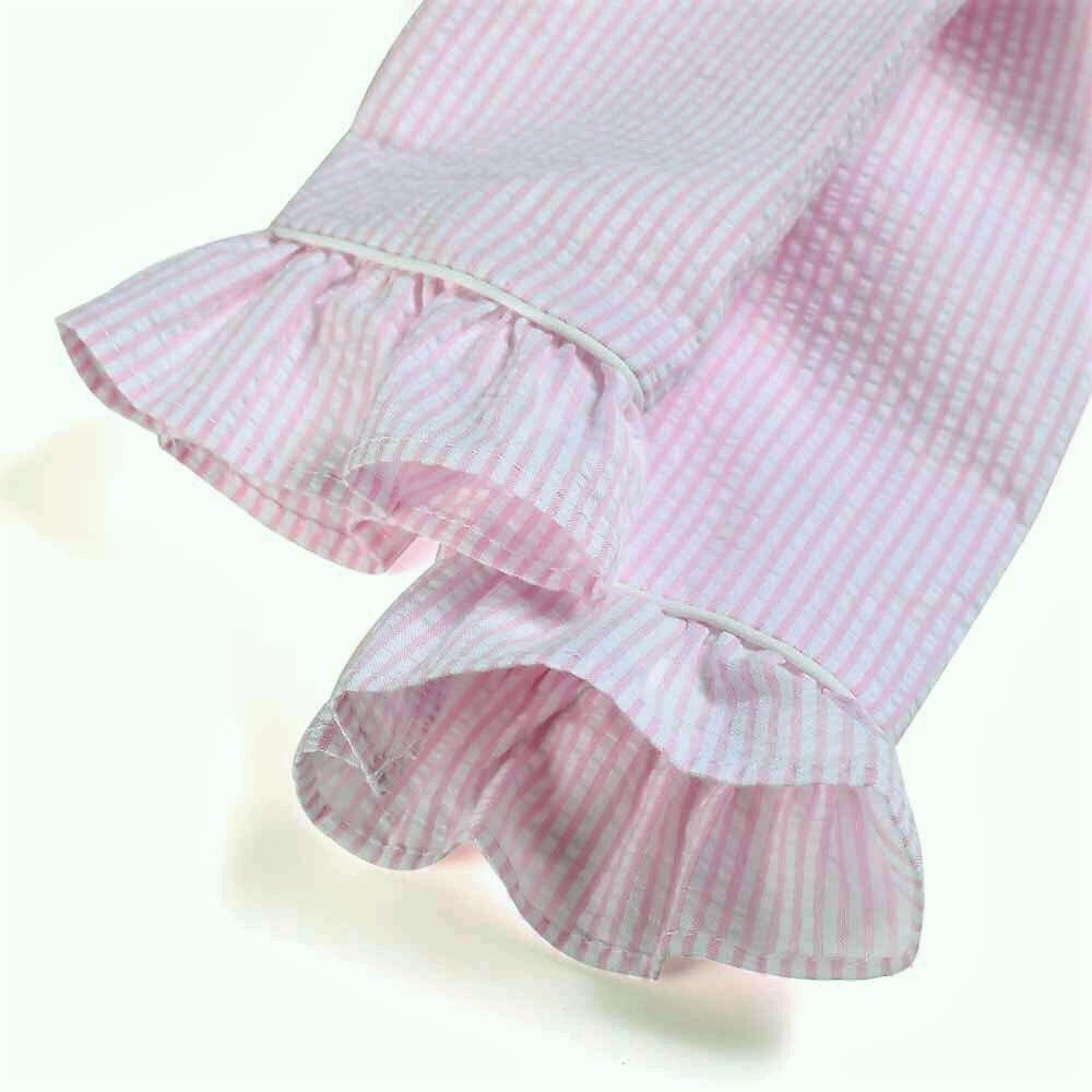 Pink & Blue Matching Seersucker Sibling Set,12M to 12T.