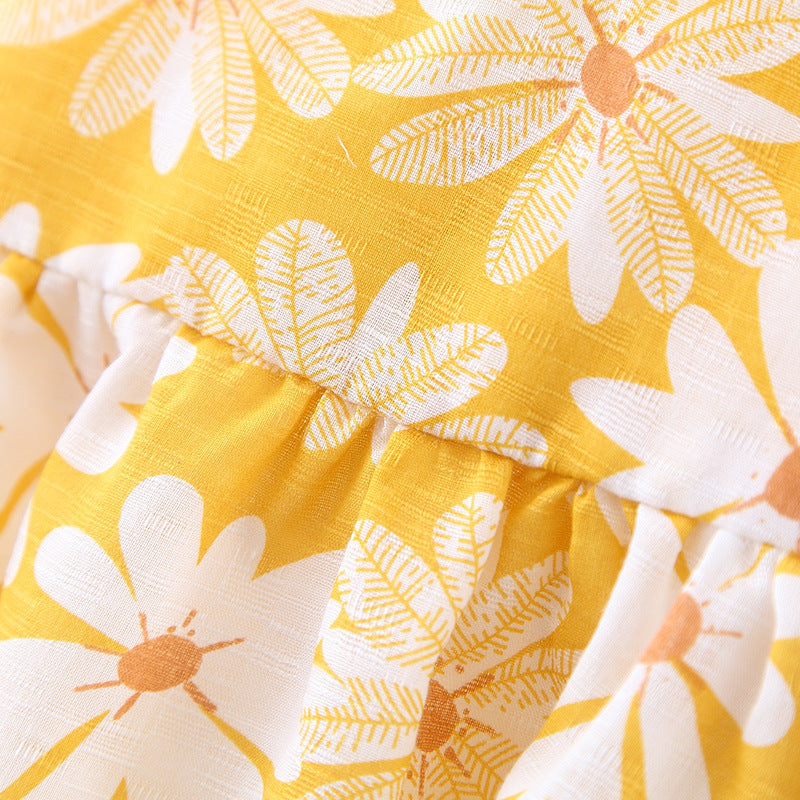 Cute Summer Bow Dress With Hat,9M to 3T.