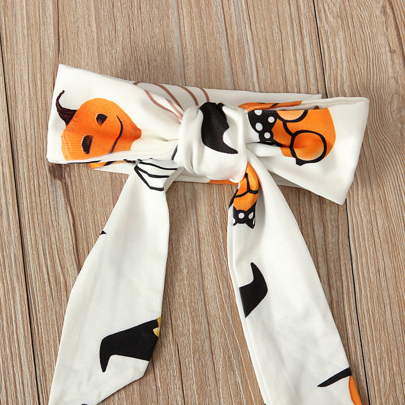 Cute Halloween Print Dress,12M to 6T.
