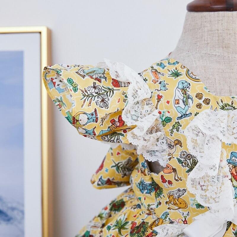 Cute Print Spanish Dress,2T to 7T.