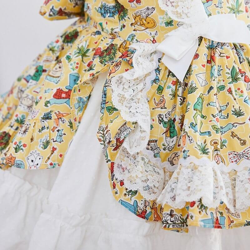 Cute Print Spanish Dress,2T to 7T.