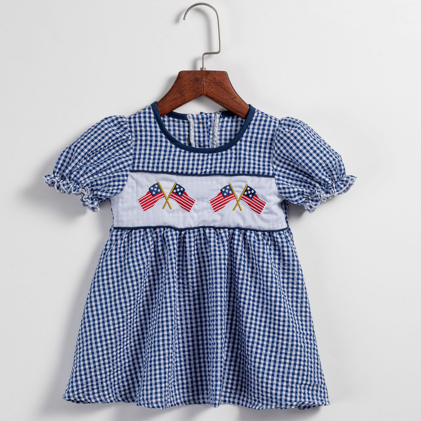 4th Of July Patriotic Dress,Red/Blue,6M to 6T.