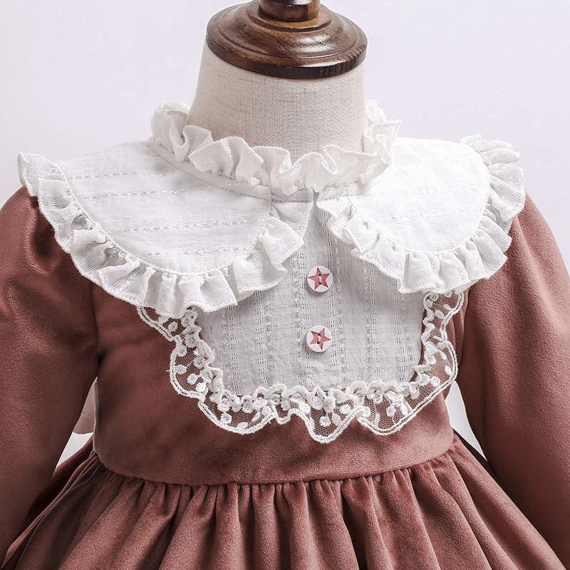 Cute 3pc Velvet Spanish Dress,12M to 6T.