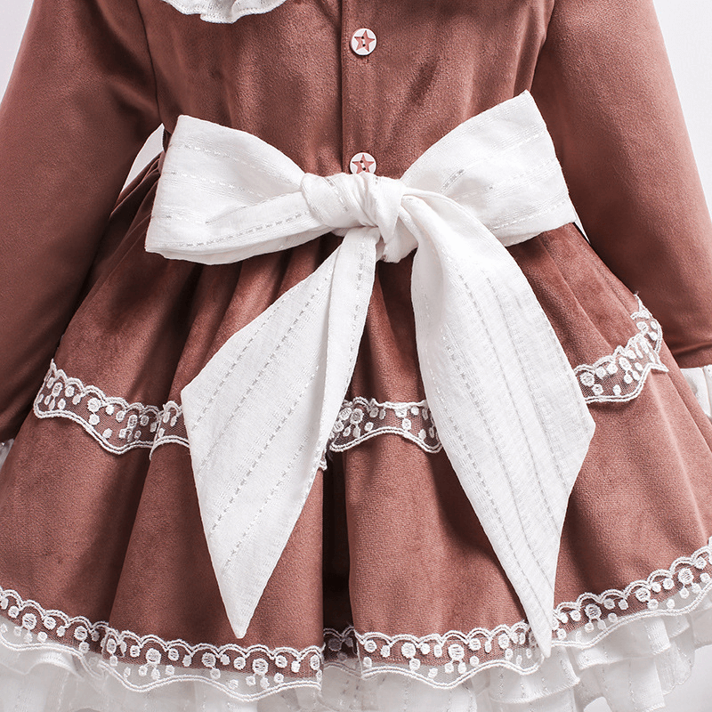 Cute 3pc Velvet Spanish Dress,12M to 6T.