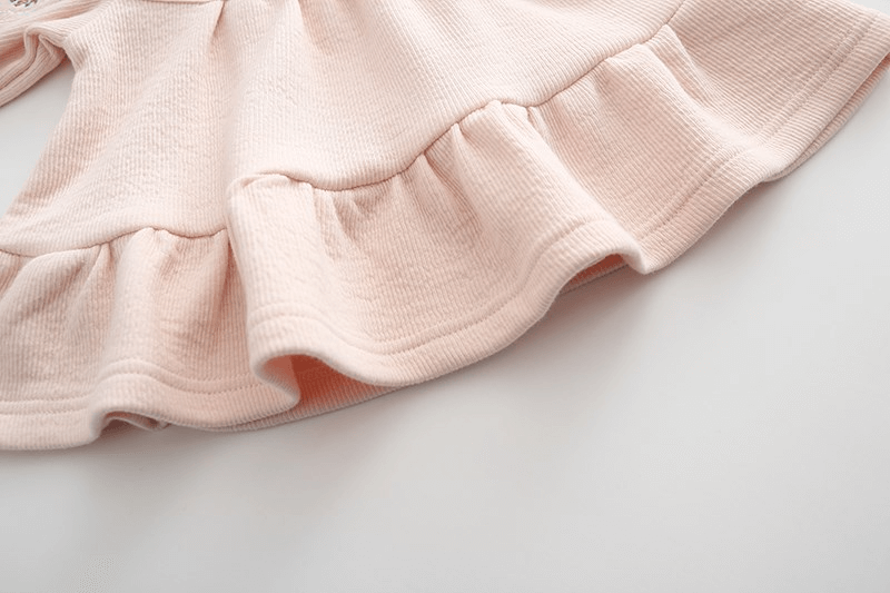 Cute Peter Pan Collar Embroidered Dress,9M to 24M.