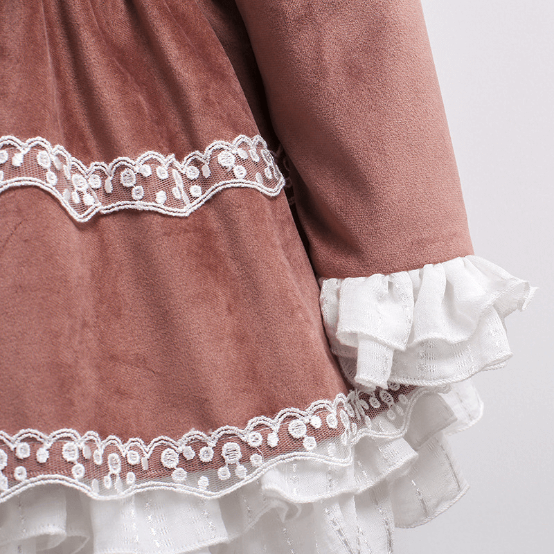 Cute 3pc Velvet Spanish Dress,12M to 6T.