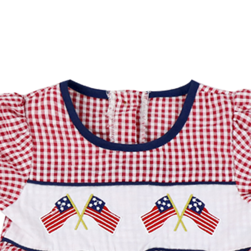 4th Of July Patriotic Dress,Red/Blue,6M to 6T.