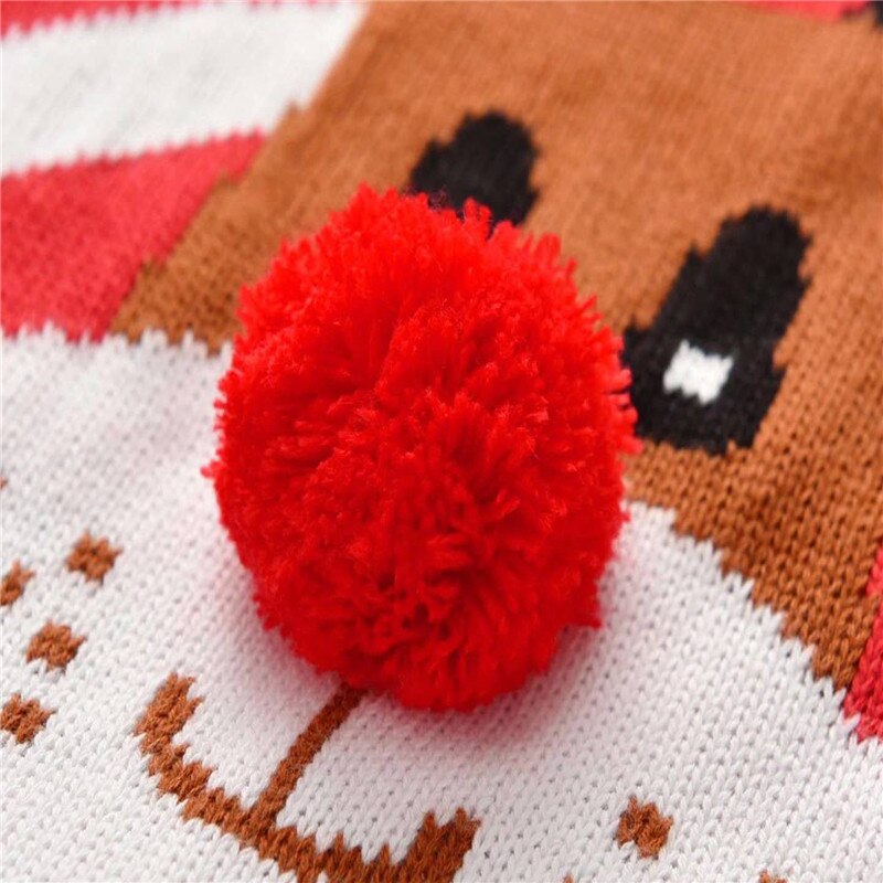 Reindeer Themed Christmas Sweater,2T to 7T.