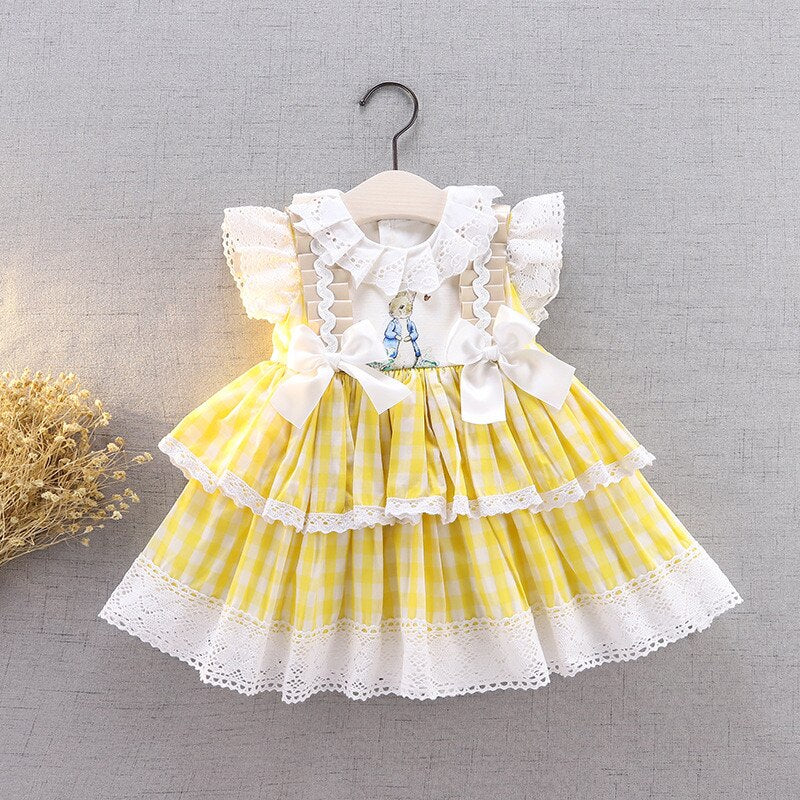 easter yellow dress Pretty Yellow Easter Bunny Dress,2T to 6T. 5T