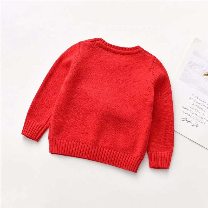 Reindeer Themed Christmas Sweater,2T to 7T.