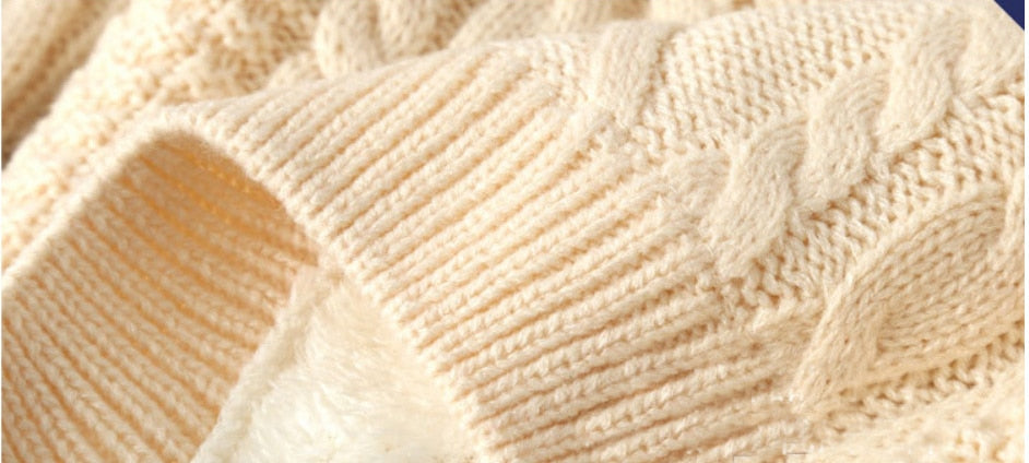 Unisex Knitted Warm Sweater For Kids,White/Red/Blue/Brown,2T to 10T.