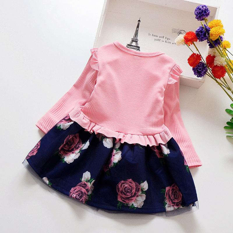 Toddler Floral Bow Dress - Dream Town Store