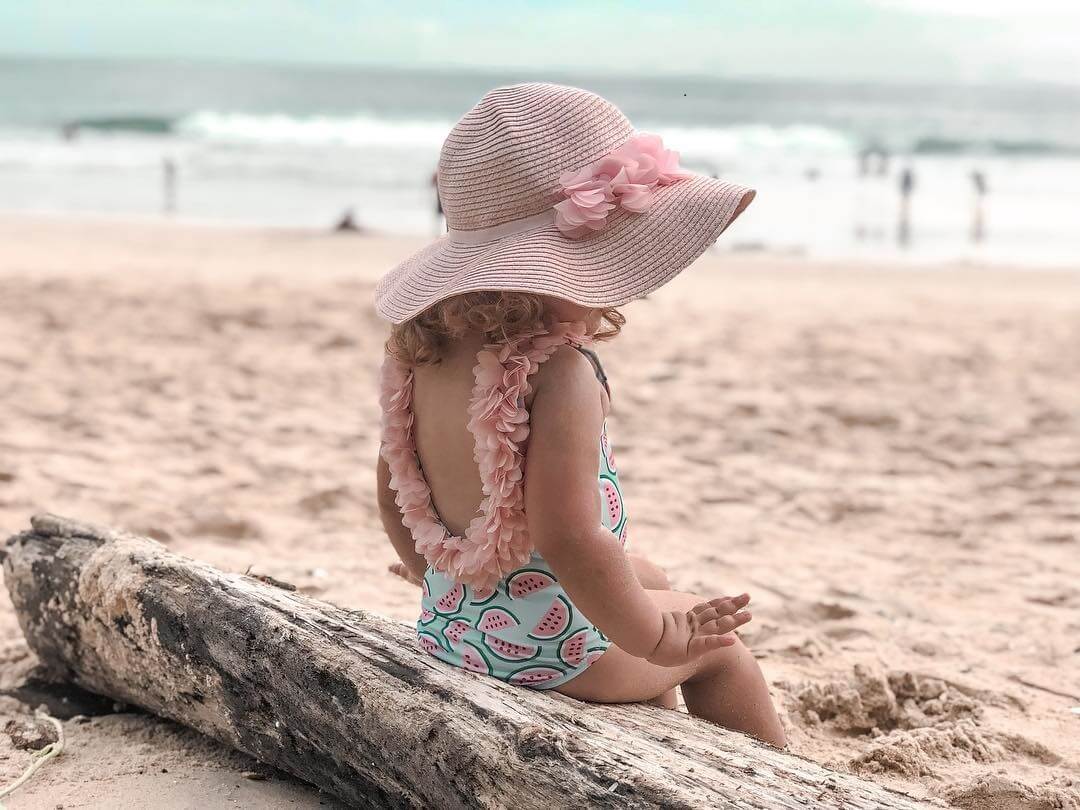 Cute Melon Print Swimwear, 6M to 3T.