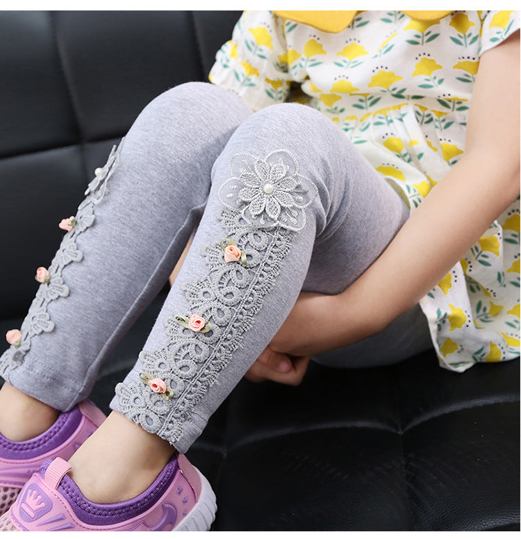 Cute Spring Leggings/Pants,3T to 7T.