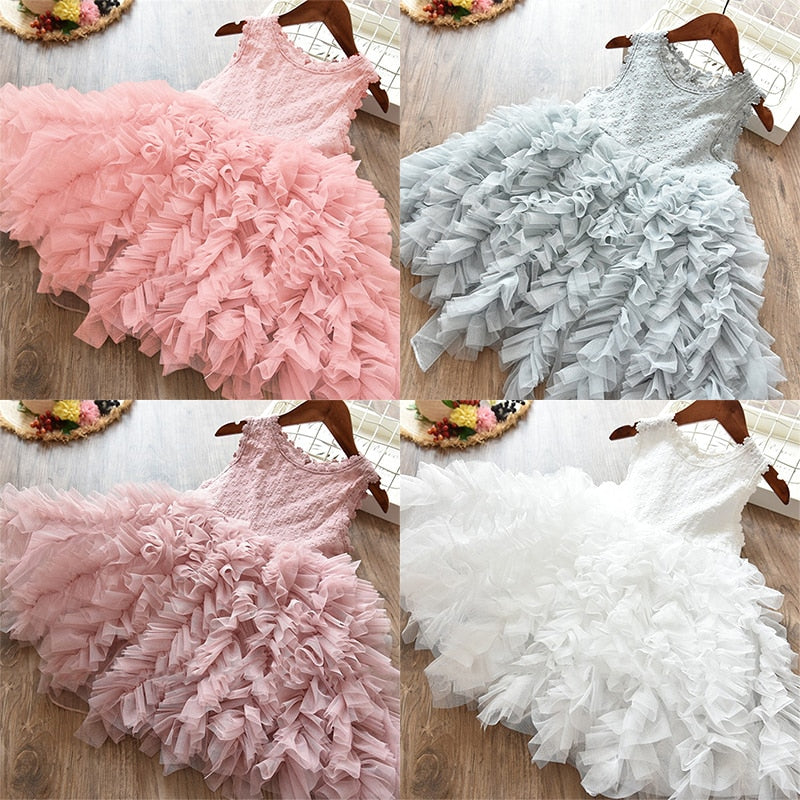Princess Girl Party tutu Kids Dress, 3 to 8 Y.