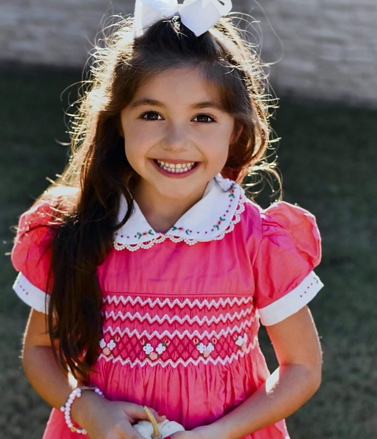 Gorgeous Pink Hand Smocked Dress,12M to 6T.