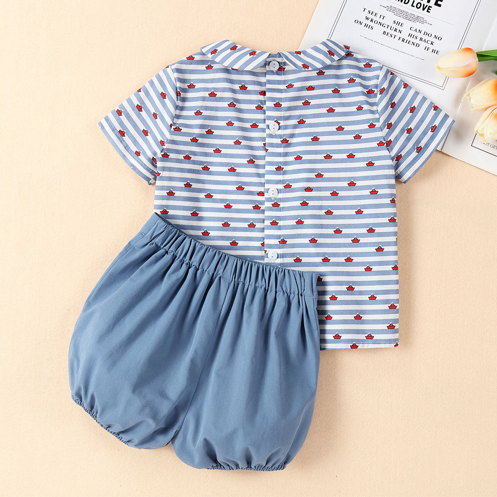 Cute Nautical Boys Set,12M to 6T.