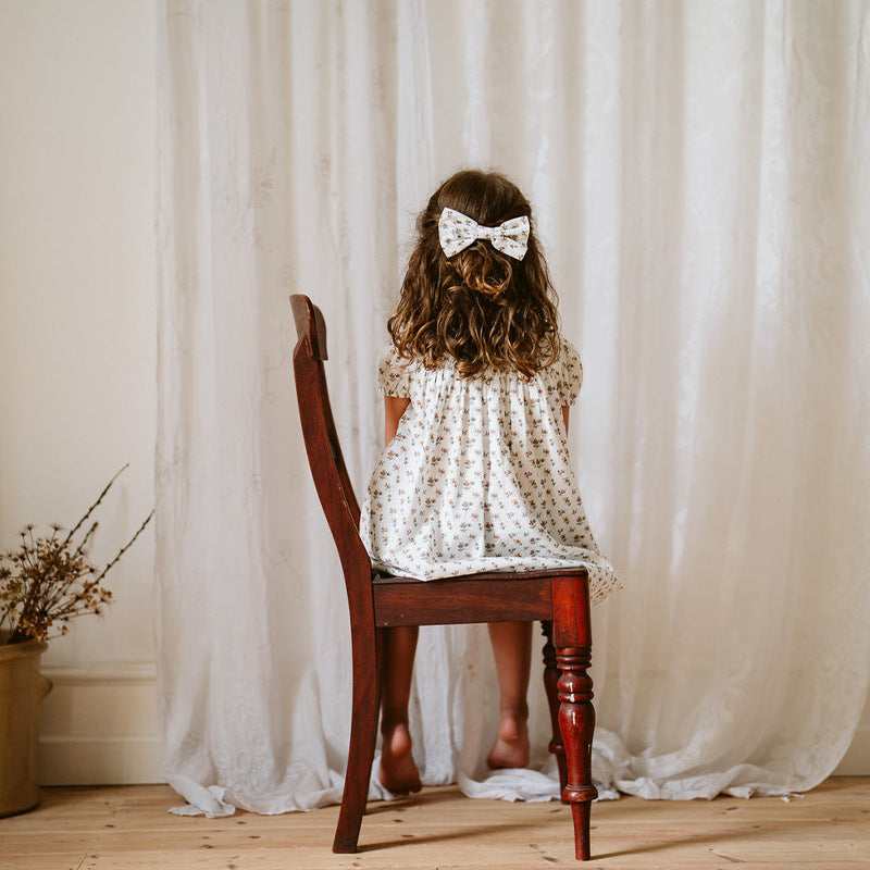 Cute Floral Dress With Lace Collar,12M to 6T.