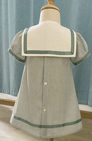 Vintage Pale Green Matching Sibling Sets,12M to 6T.